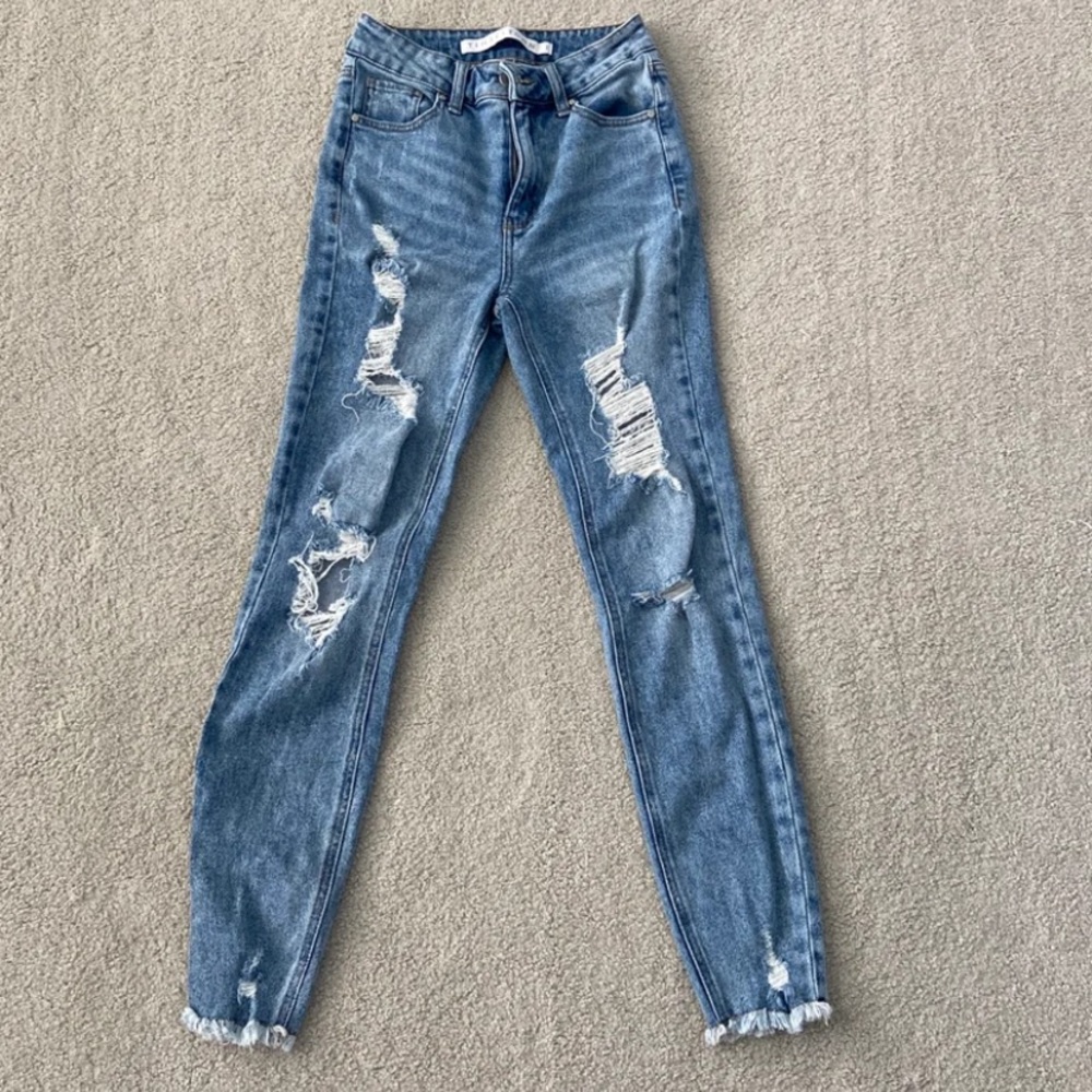 Tinseltown Womens High Rise Skinny Jeans